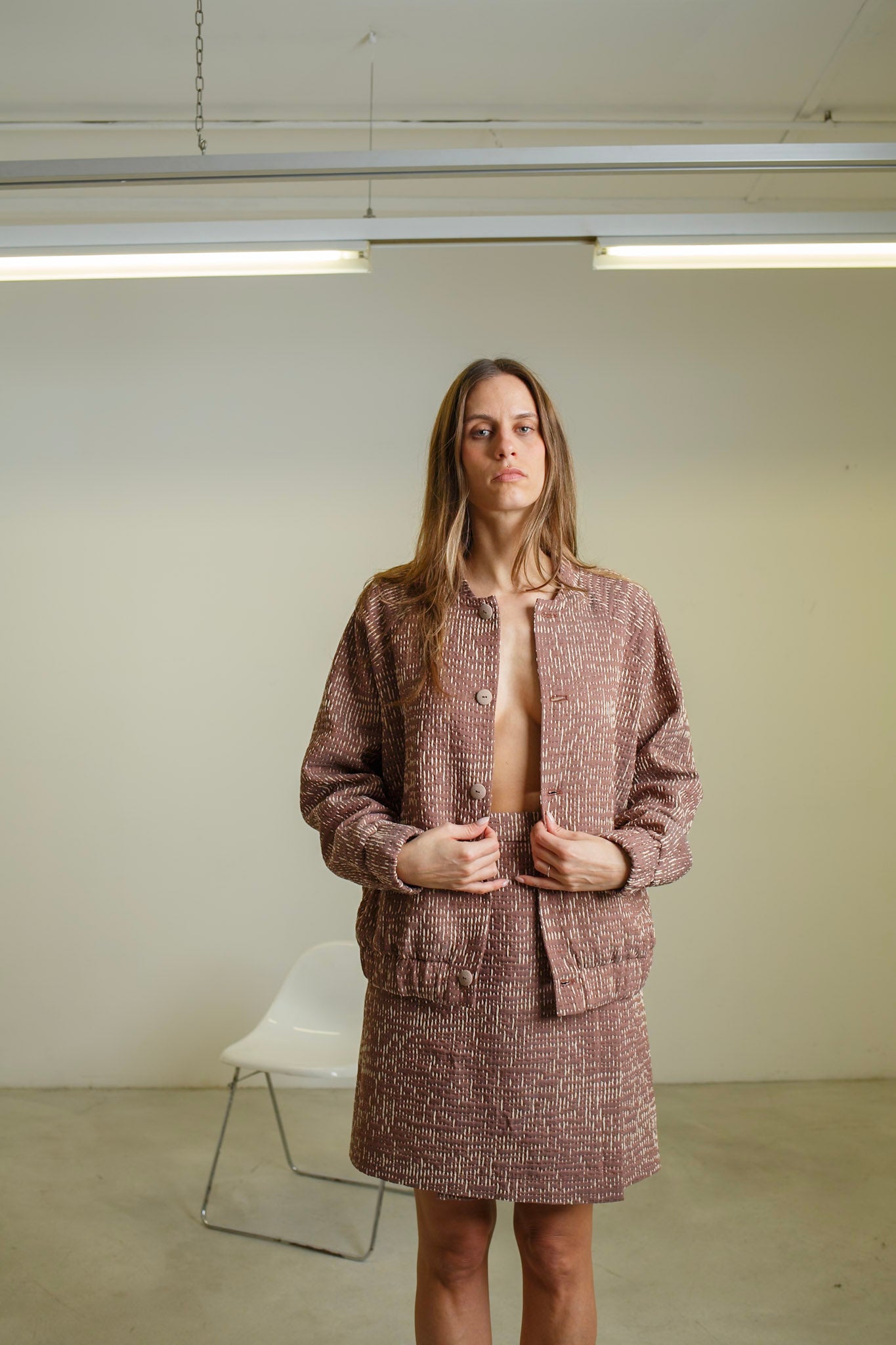 GO03 - Brown Wrap Skirt