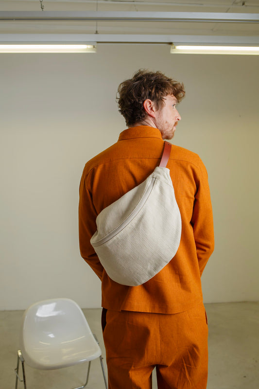 MA01 - Spacious Beige Belt Bag