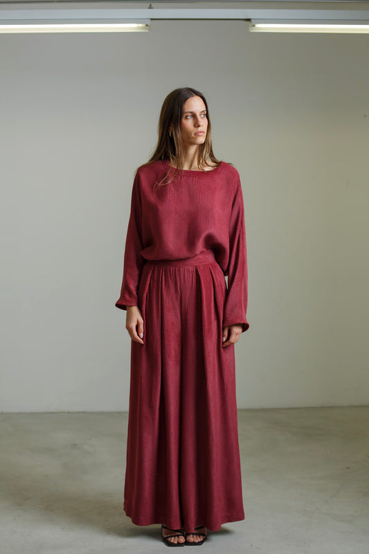 PA13 - Light Cordury Palazzo Trousers