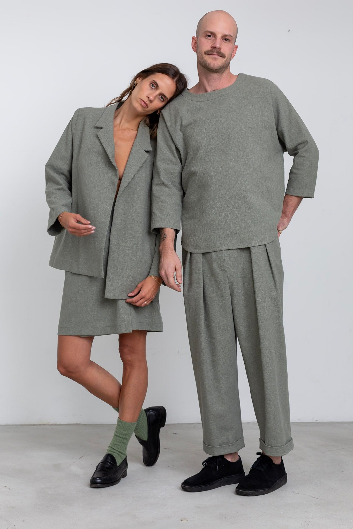 FE01 - Sage Hemp/ Silk Pullover