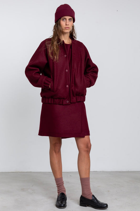 BO01 - Grape Wool Jacket