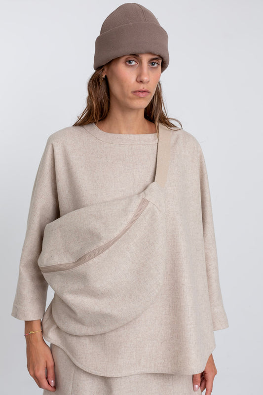 FE01 - Beige Merino Pullover