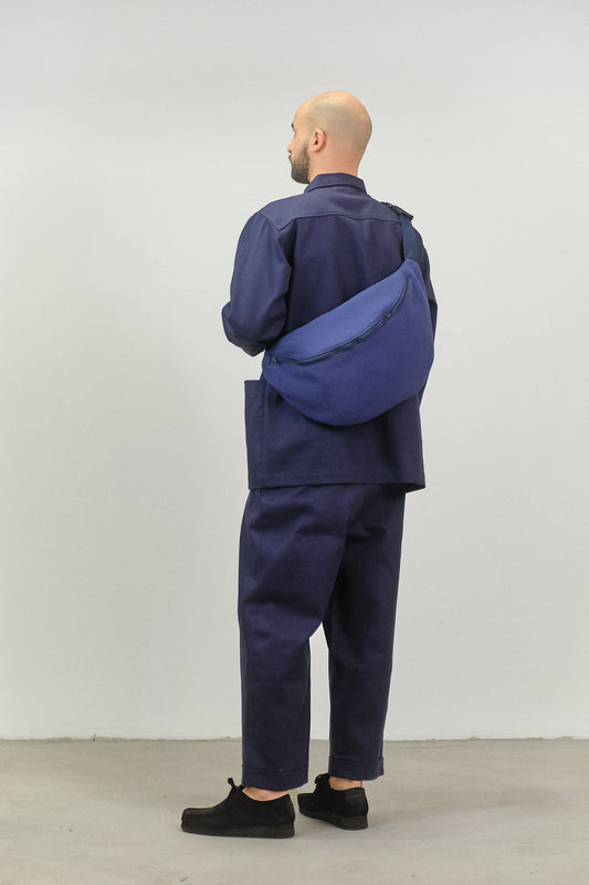 MA01 - Blue Spacious Belt Bag