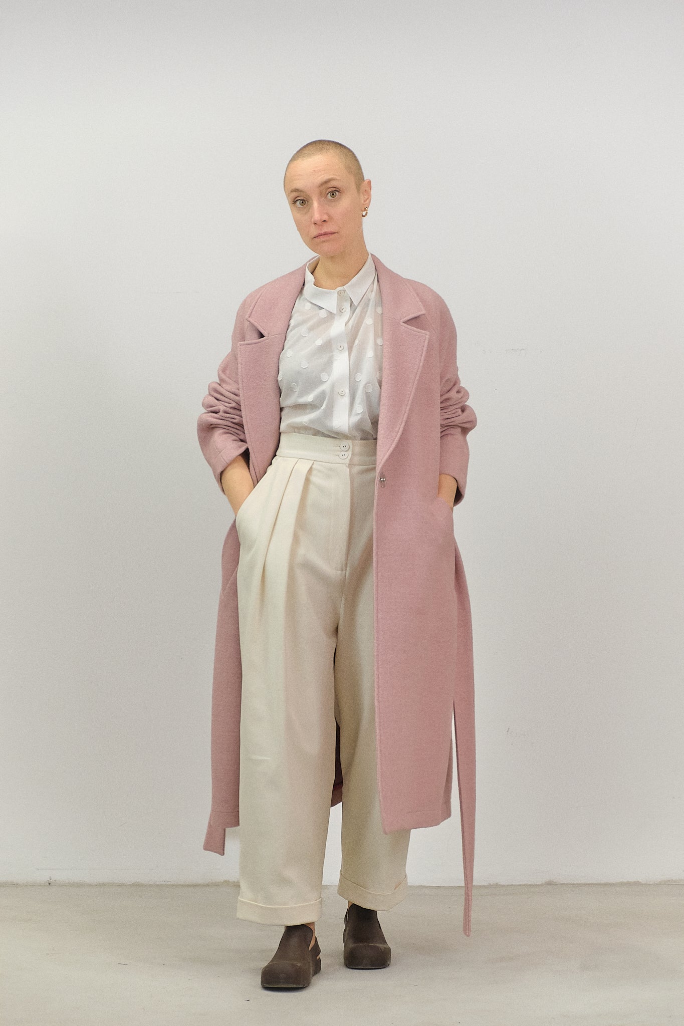 GI08 - Old Rose Wool Overcoat