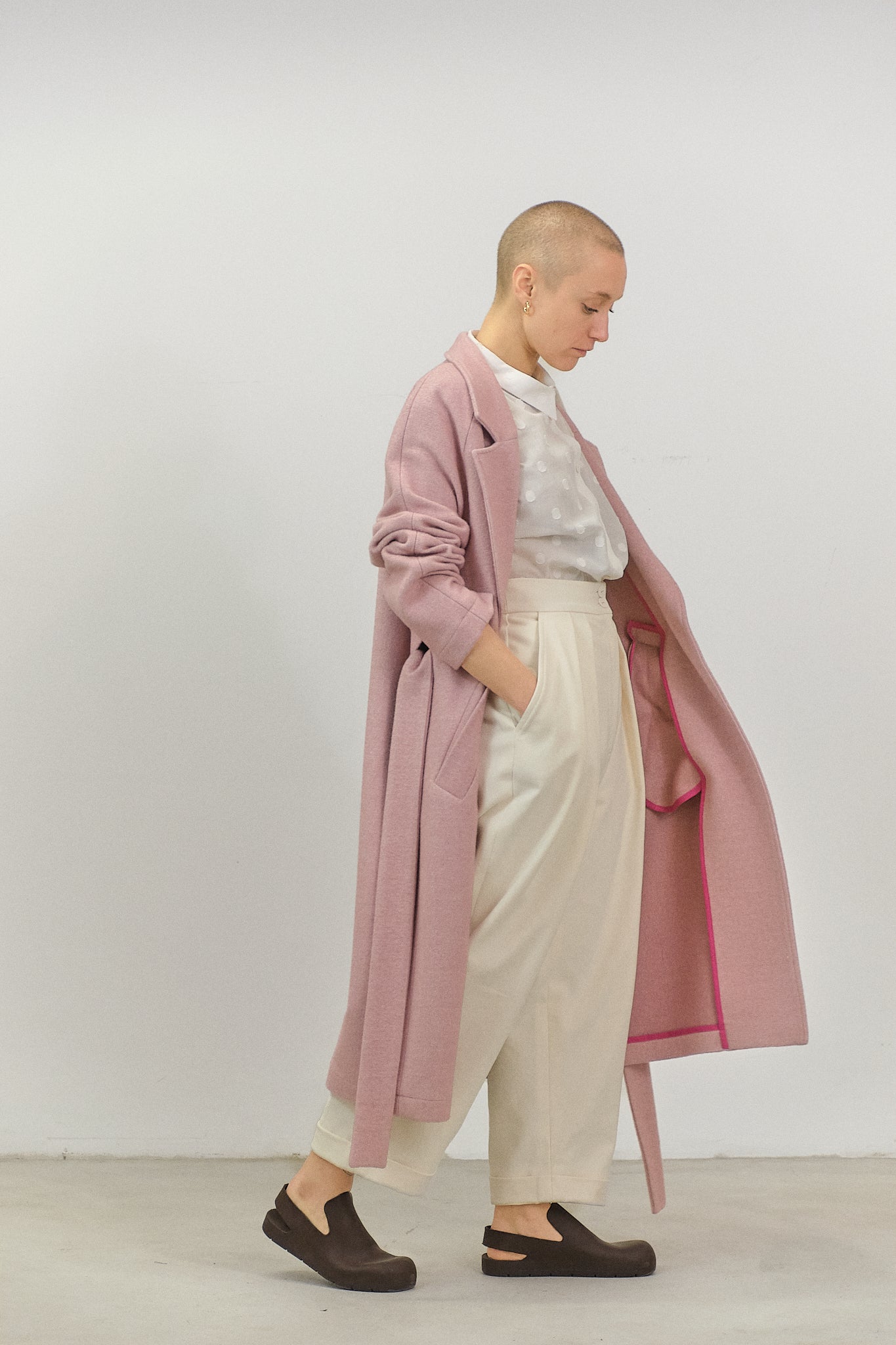 GI08 - Old Rose Wool Overcoat