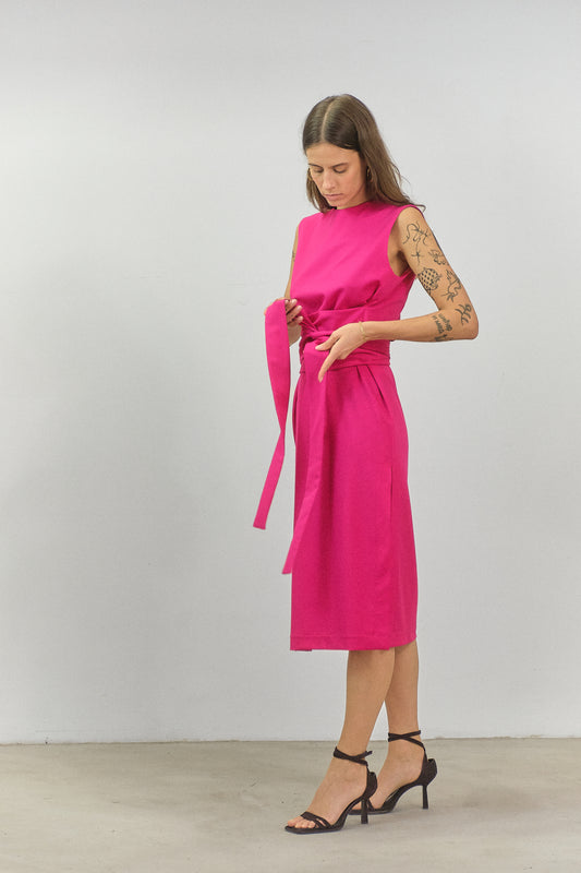 AB06 Dress in Cyclamen Pink