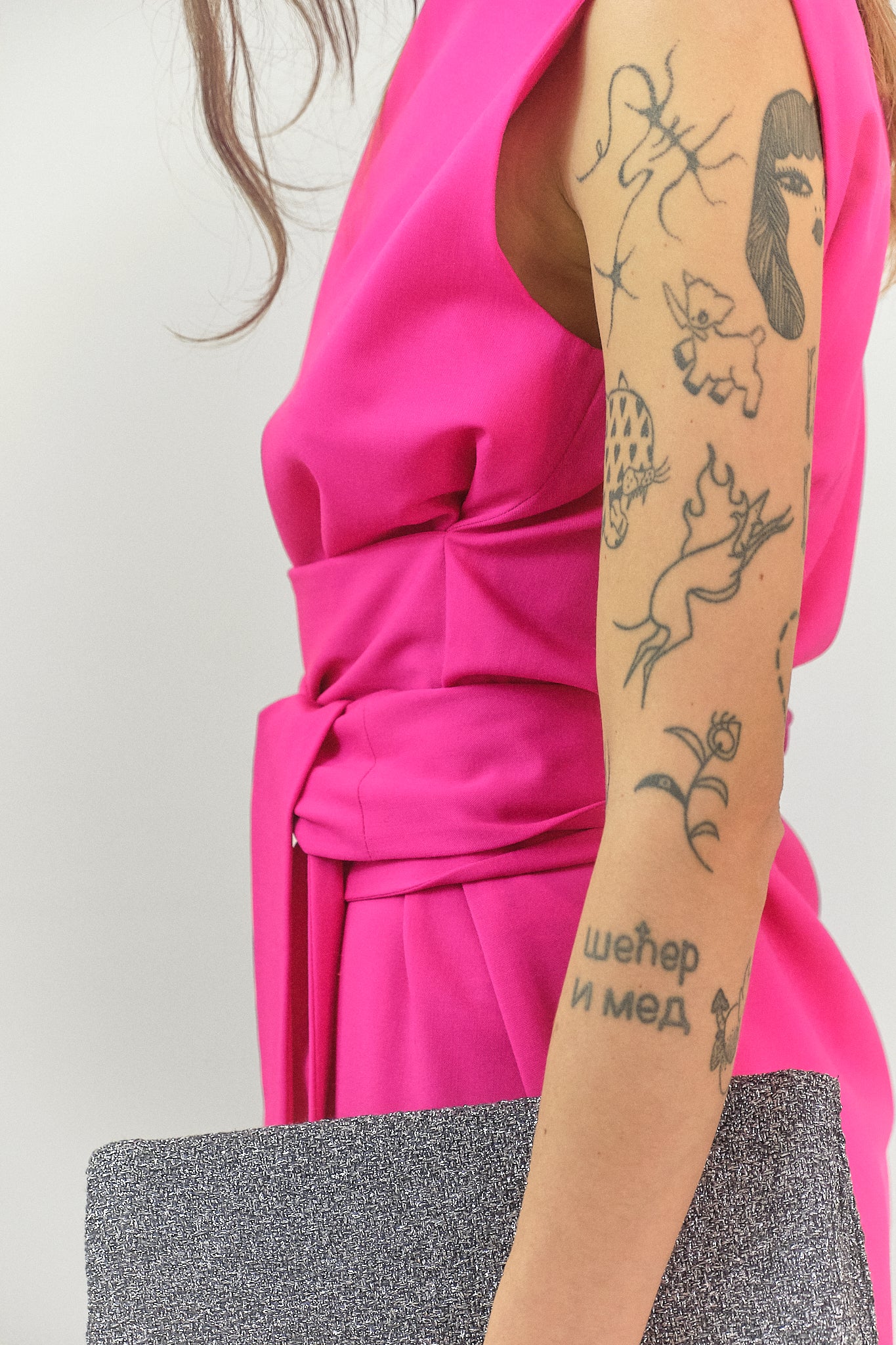 AB06 Dress in Cyclamen Pink