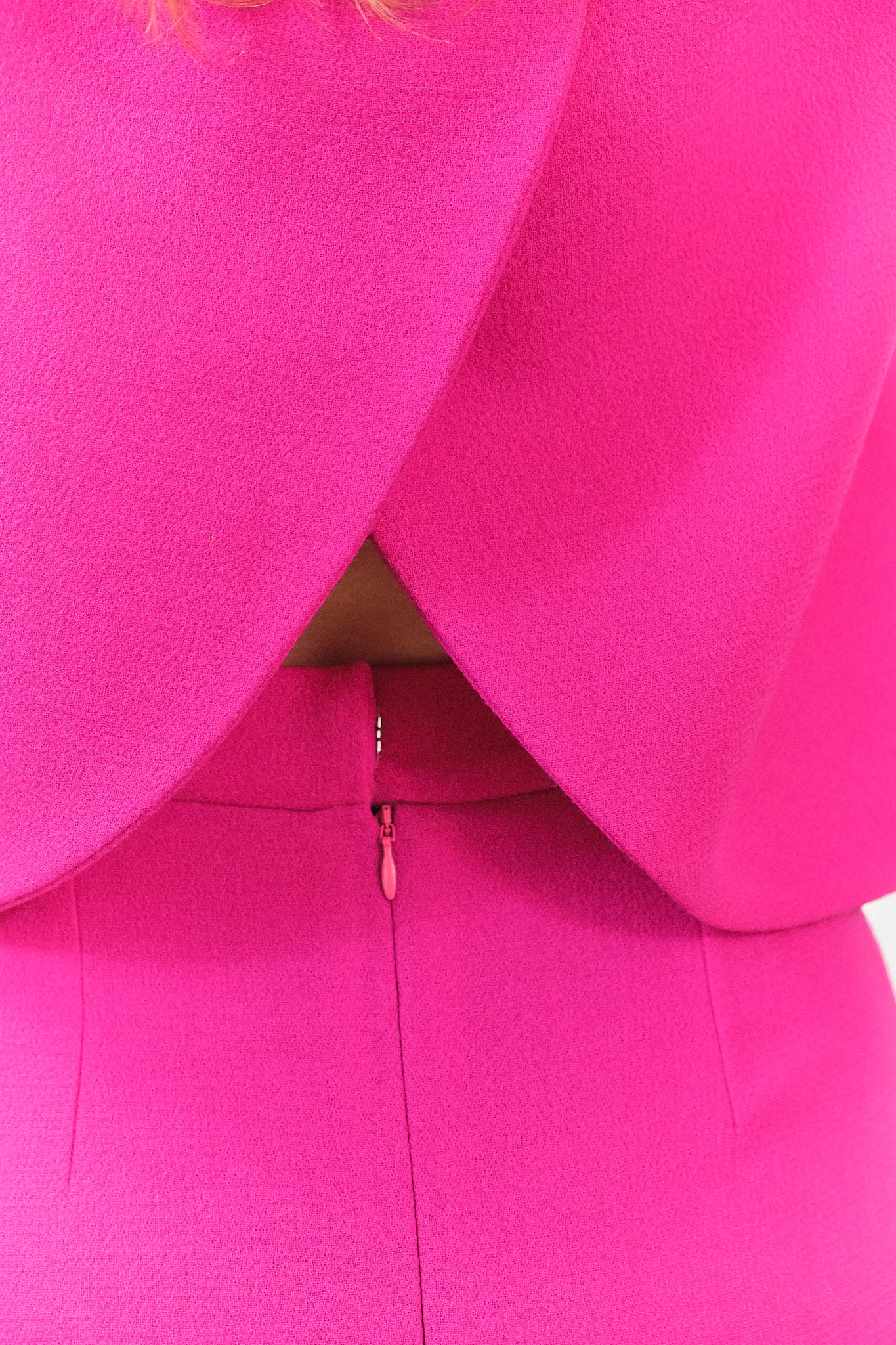 GO01 - Cyclamen Pink Straight-cut Skirt