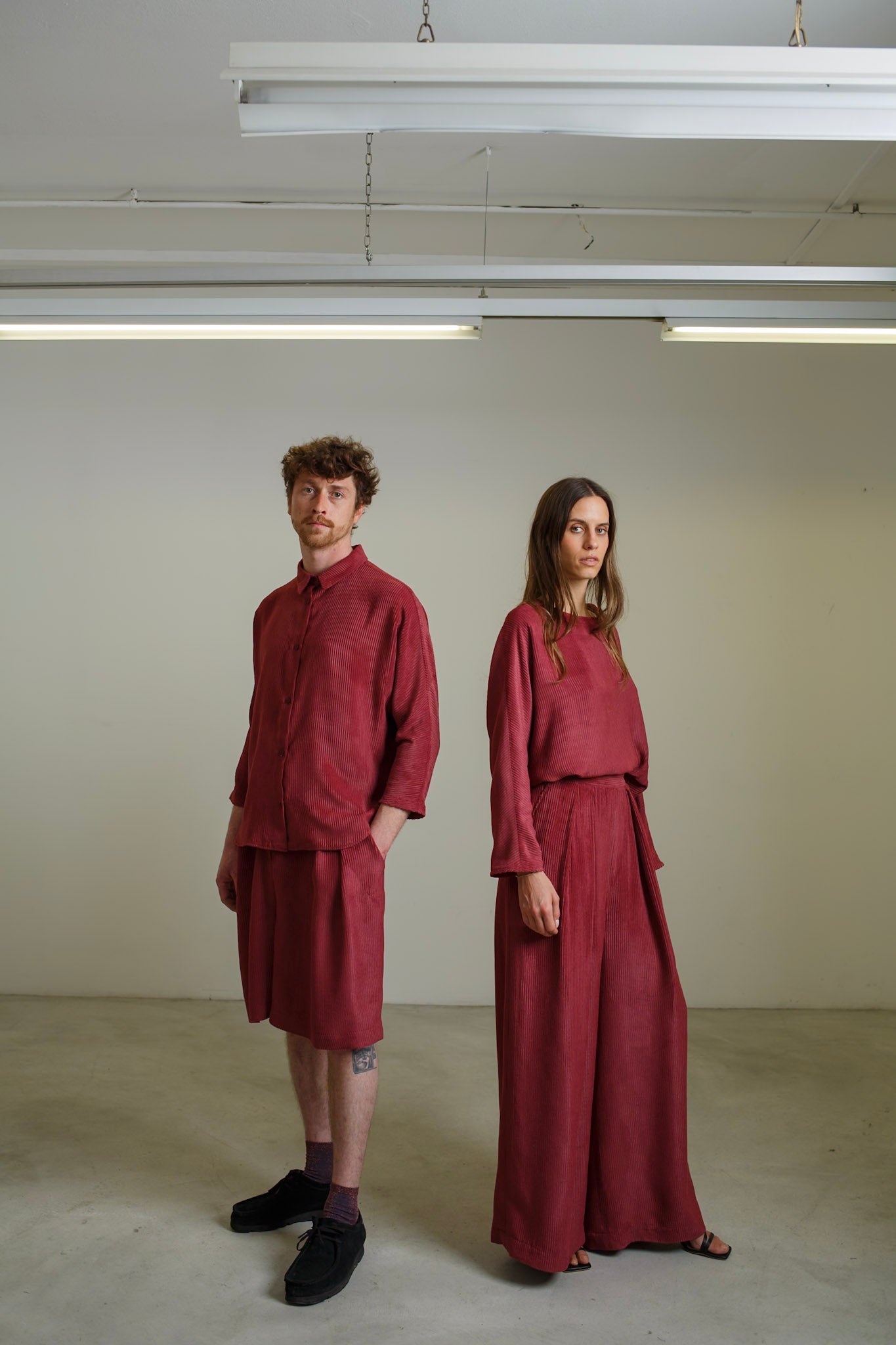 PA13 - Light Cordury Palazzo Trousers