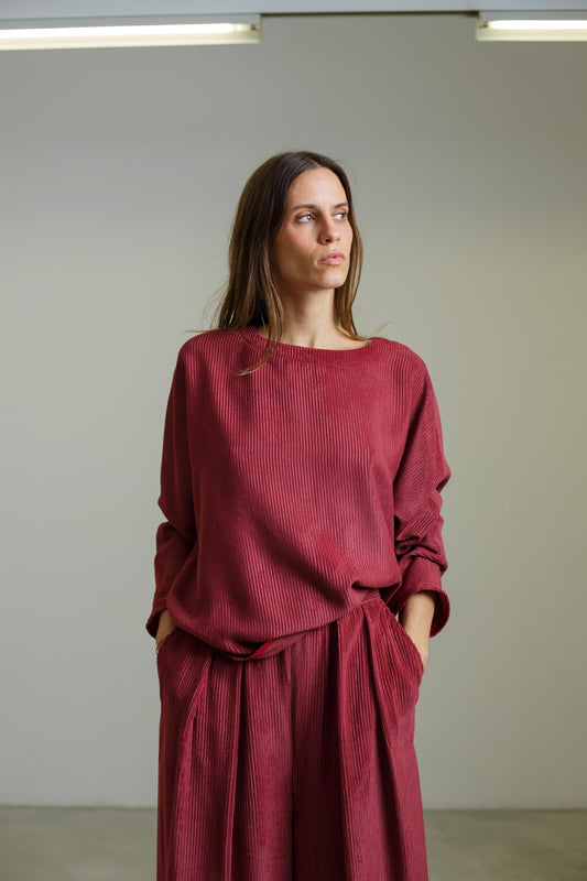 FE01 - Black Melange Merino Pullover