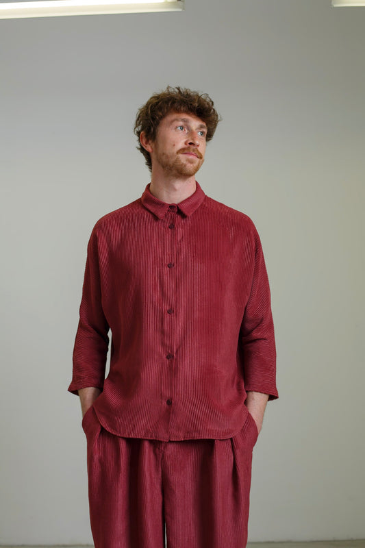 CA01 - Light Cordury Kimono Sleeve Shirt