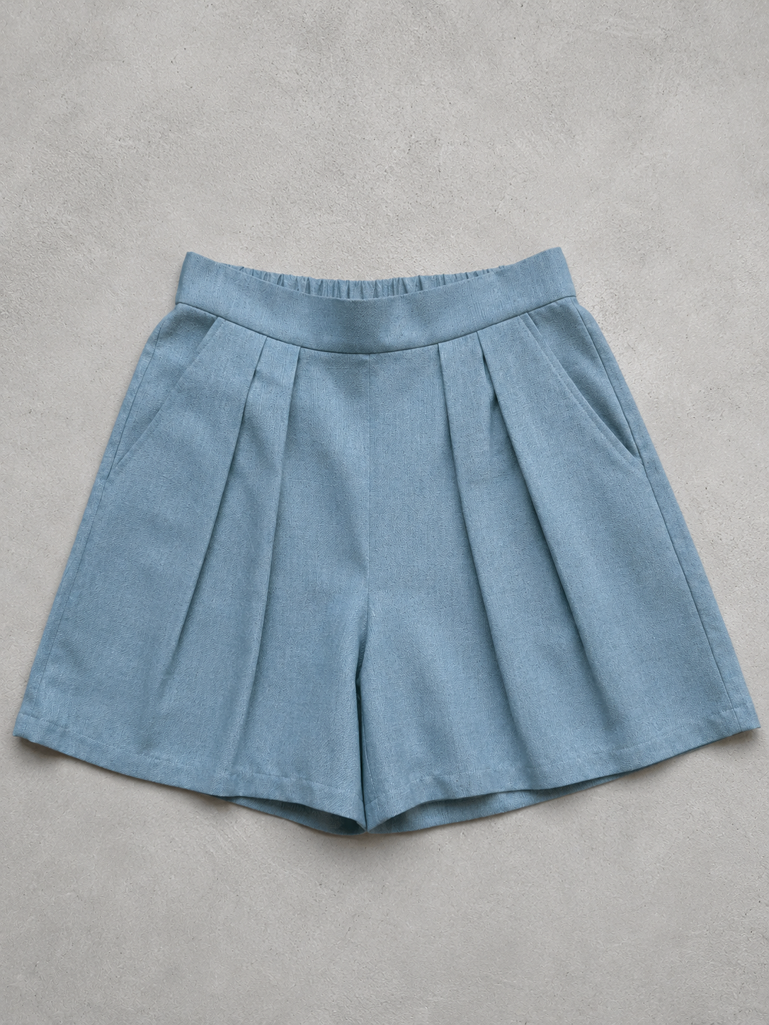 PA16 - Blue Sage Silk Shorts