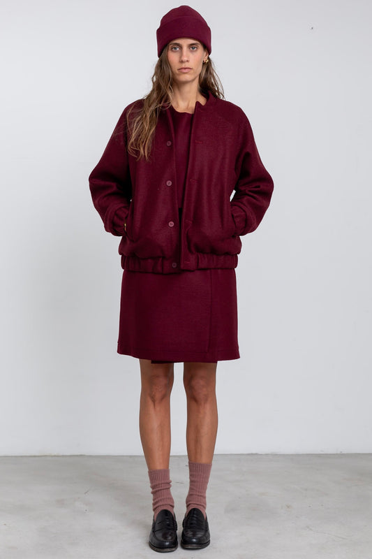 BO01 - Grape Wool Jacket
