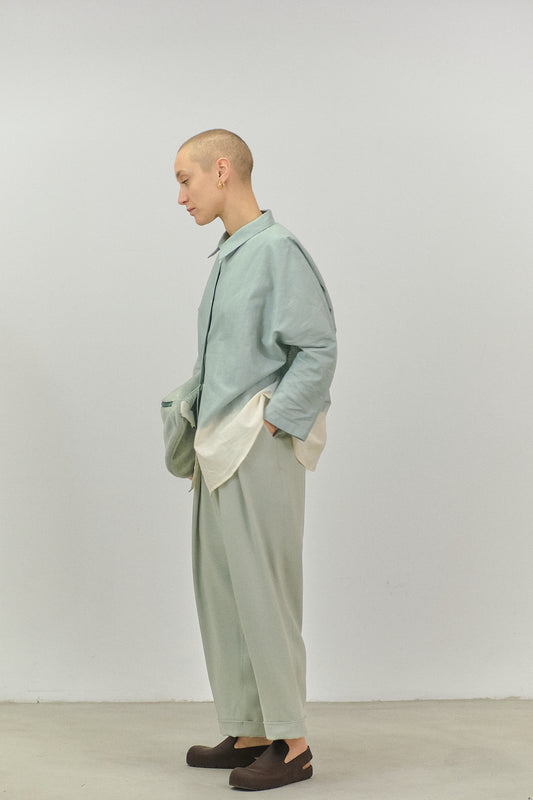 CA01 - Gradient Green Sage Kimono Sleeve Shirt