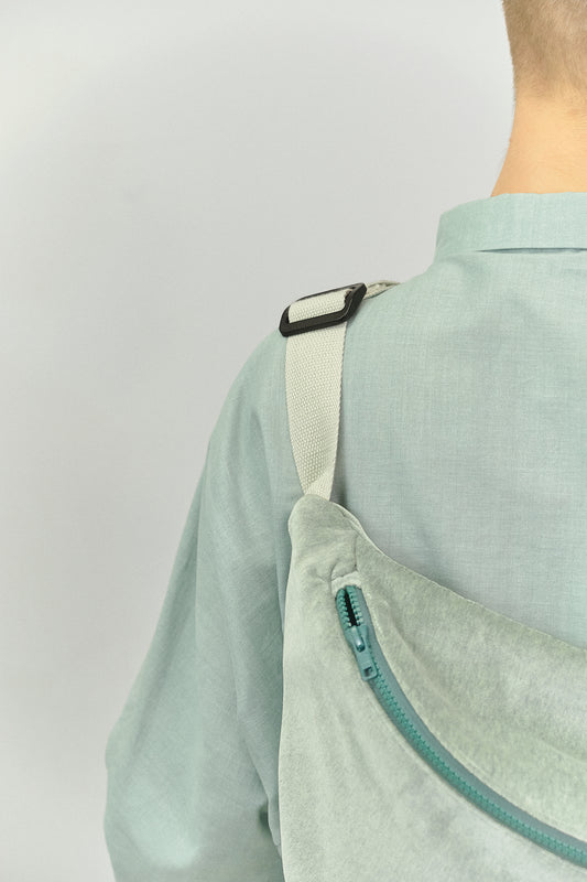 MA01 - Sage Green Spacious Belt Bag