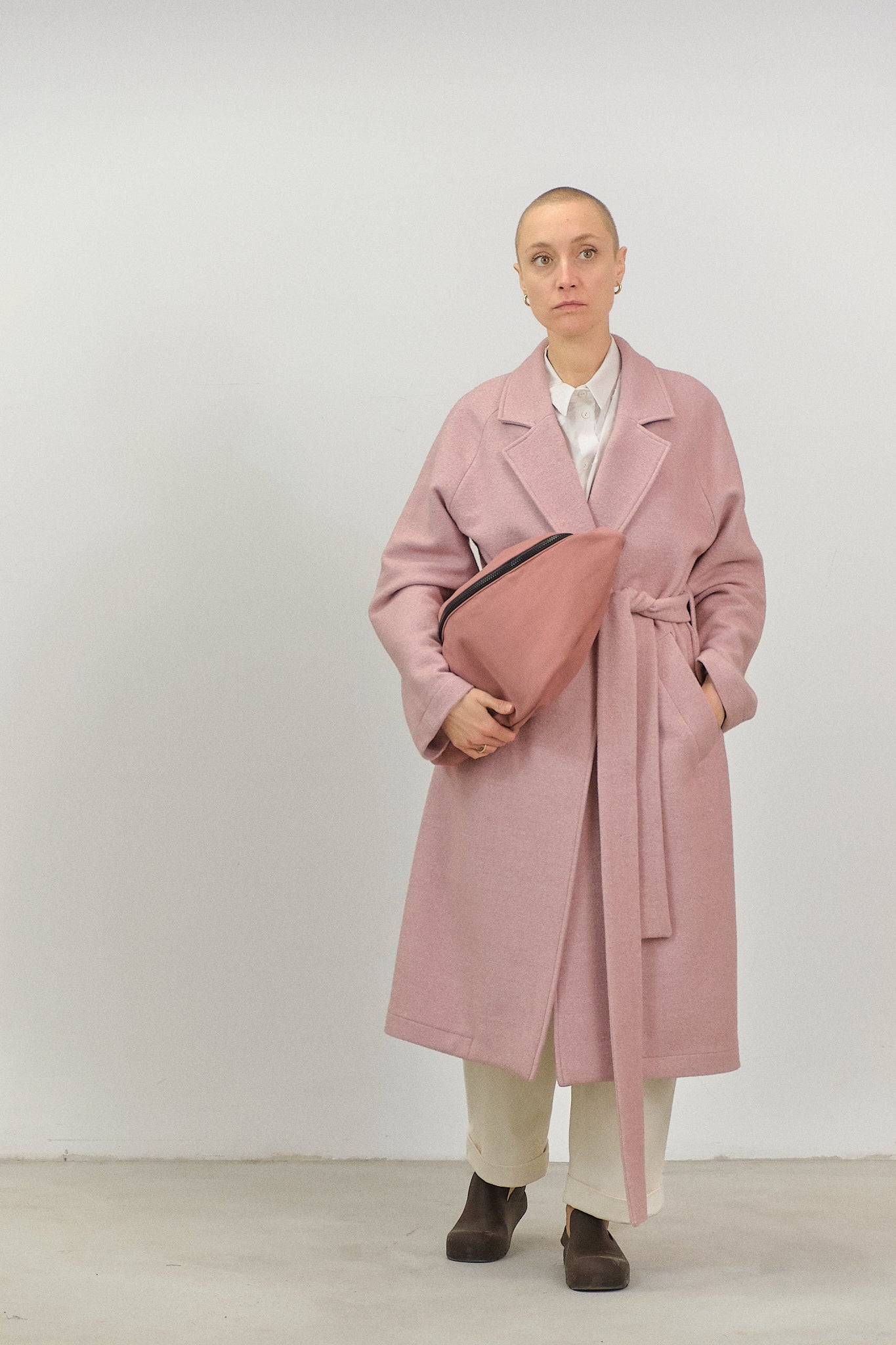 MA01 - Old Rose Spacious Belt Bag