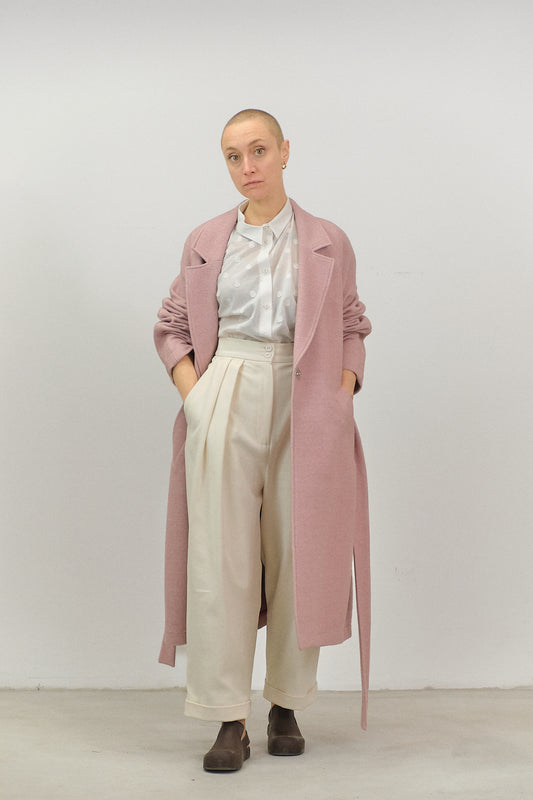 GI08 - Old Rose Wool Overcoat