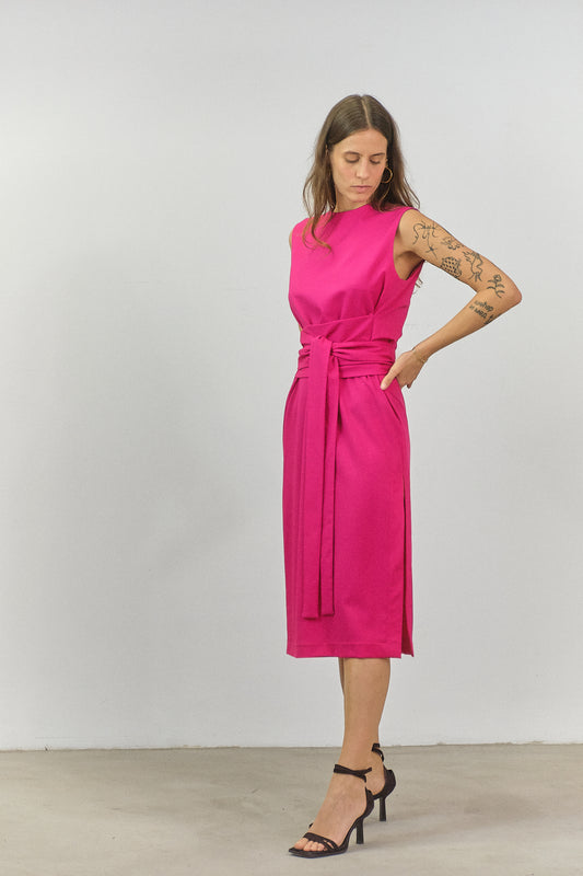 AB06 Dress in Cyclamen Pink